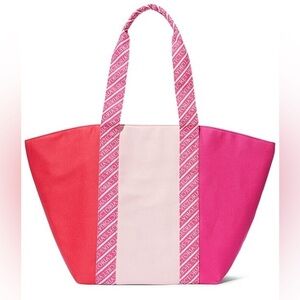 VICTORIA'S SECRET || Large Canvas Colorblock Weekender Tote Bag ✨NWT✨